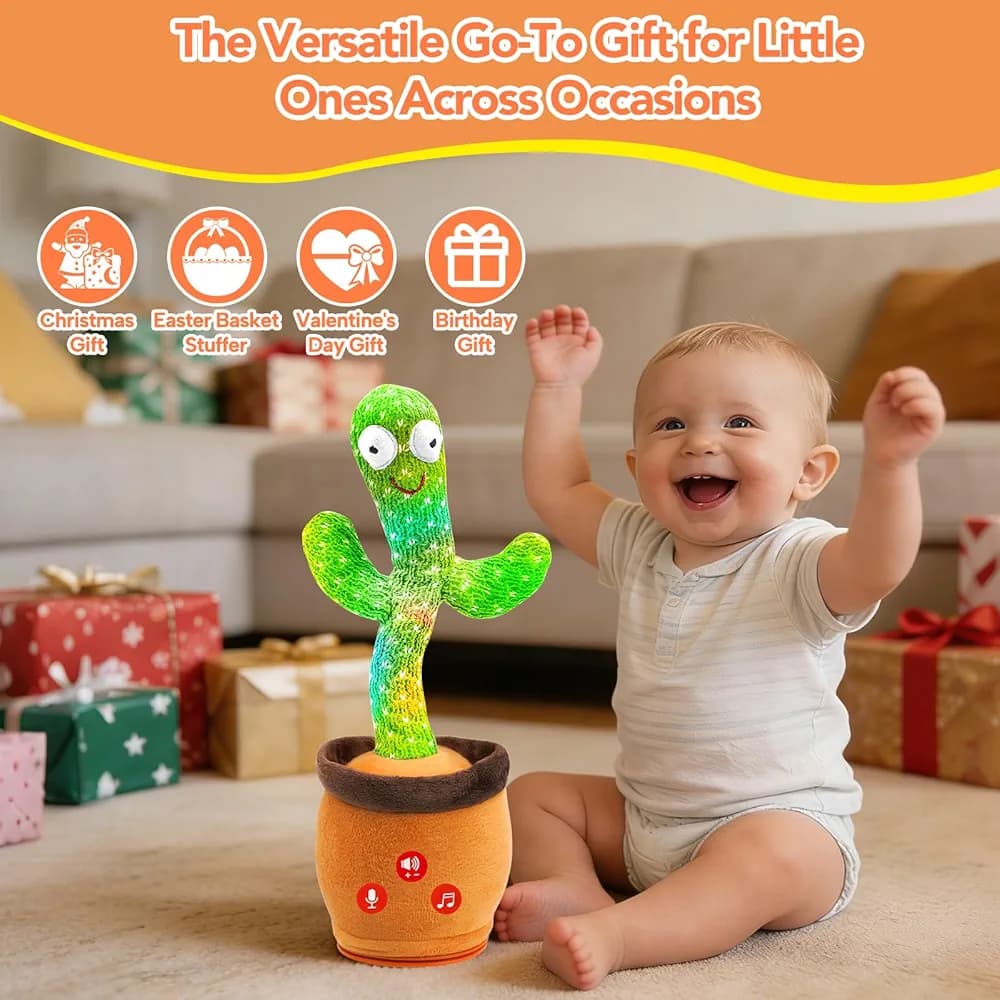 لعبة الصبارة الراقصة والمتكلمة - هدية تفاعلية ممتعة